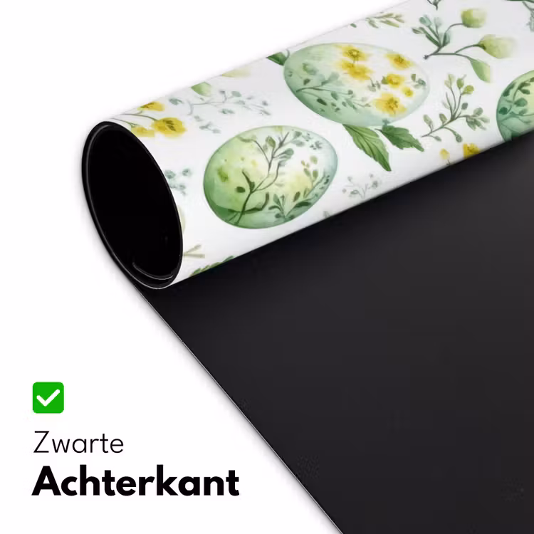 Patroon - Groen - Eieren Muismat XXL klein -sfeer2