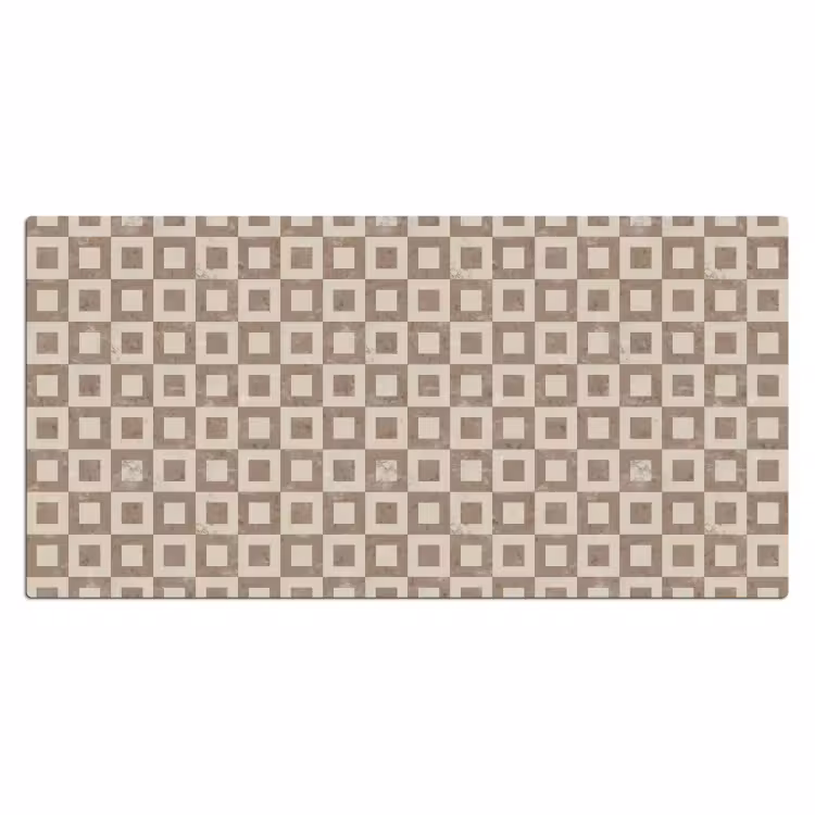 Patroon - Marmer - Beige Muismat XXL klein 681 -3d_leeg