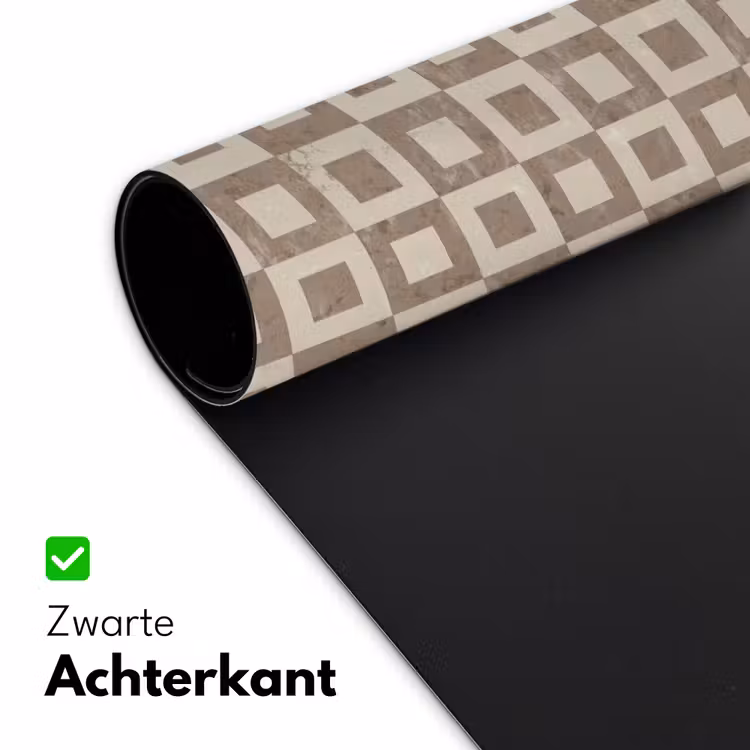 Patroon - Marmer - Beige Muismat XXL klein 681 -sfeer2