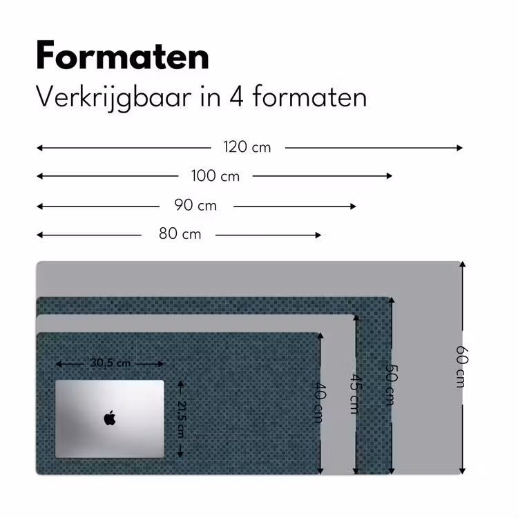 Patroon - Mozaïek - Groen Muismat XXL klein 681 -sfeer5