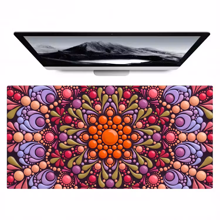 Patroon - Stippen - Abstract - Modern - Kleurrijk Muismat XXL klein -zzz3d
