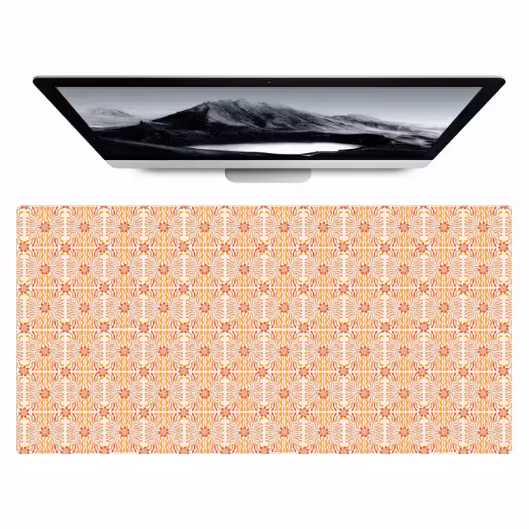 Patroon - Retro - Kleur Muismat XXL klein 681 -zzz3d