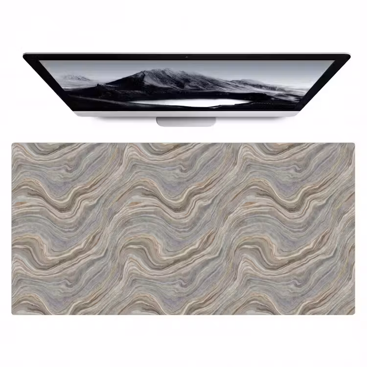 Patroon - Sereen - Paars - Groen Muismat XXL klein 681 -zzz3d