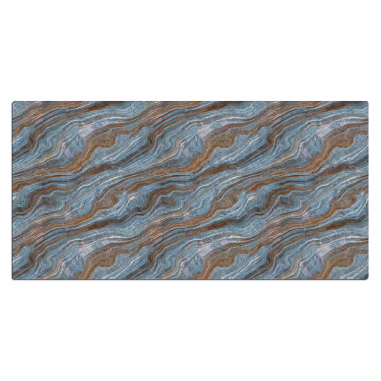 Patroon - Steen - Blauw Muismat XXL klein 681 -3d_leeg
