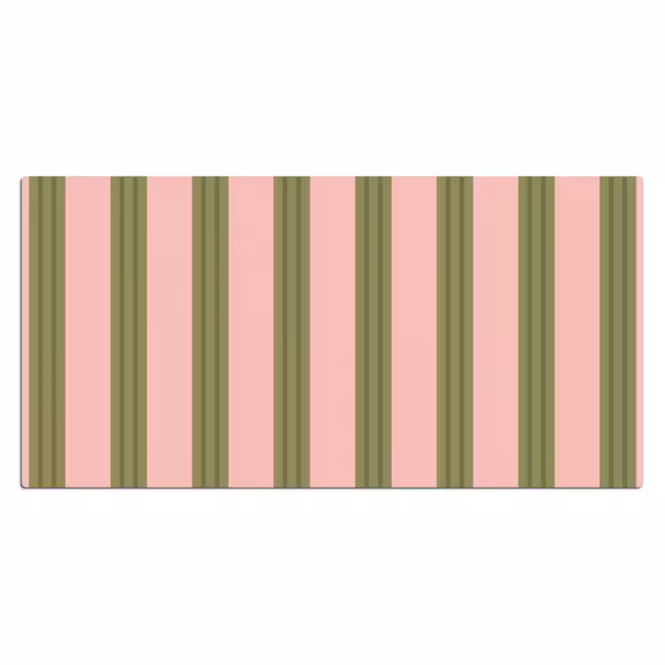 Patroon - Strepen - Abstract - Roze - Groen Muismat XXL klein -3d_leeg