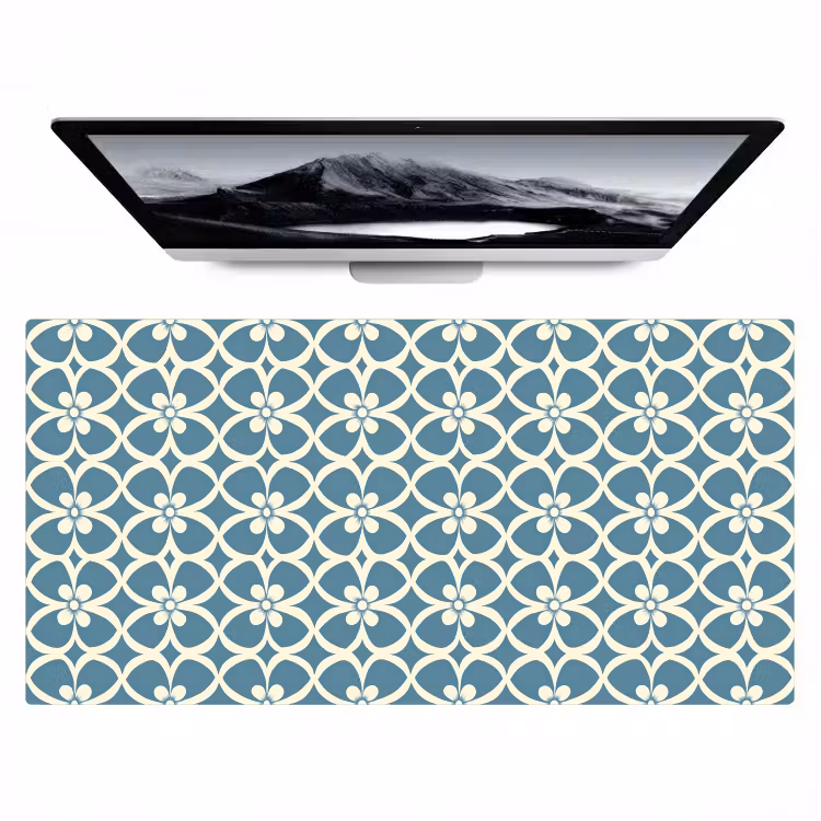 Patroon - Symmetrisch - Blauw Muismat XXL klein 681 -zzz3d