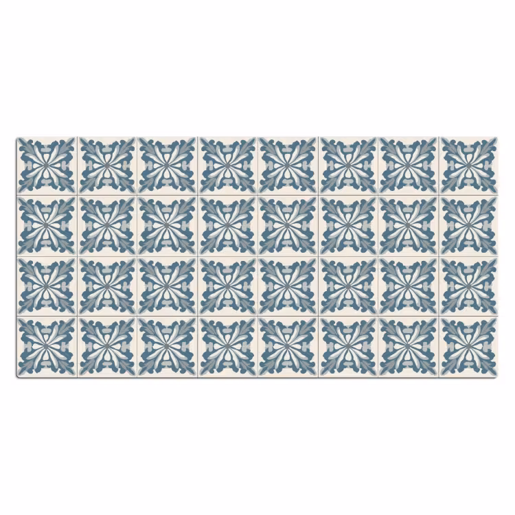 Dessin - Tegel - Blauw Muismat XXL klein 681 -3d_leeg