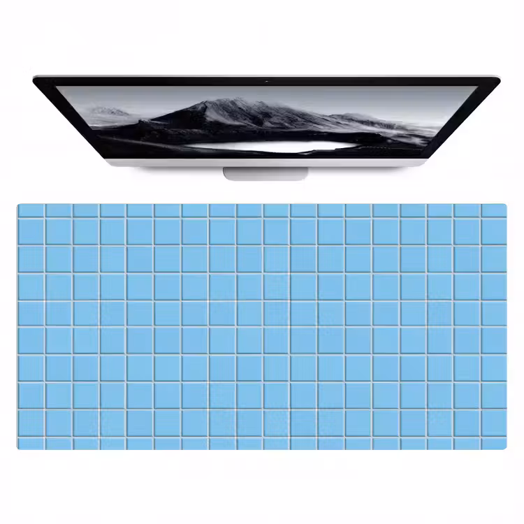 Patroon - Tegel - Pastel - Blauw Muismat XXL klein 681 -zzz3d