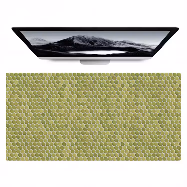 Penny - Mozaïek - Olijfgroen Muismat XXL klein 681 -zzz3d