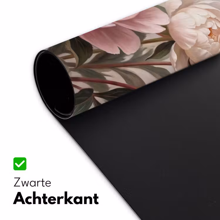 Pioenrozen - Boeket - Roze Muismat XXL klein -sfeer2