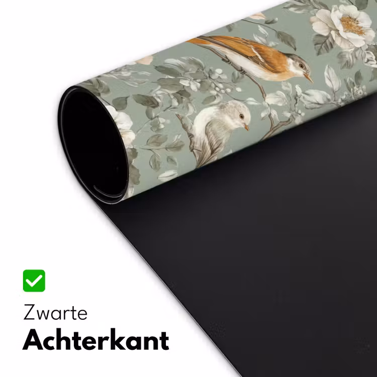 Roze - Vogels - Kleurrijk Muismat XXL klein 681 -sfeer2