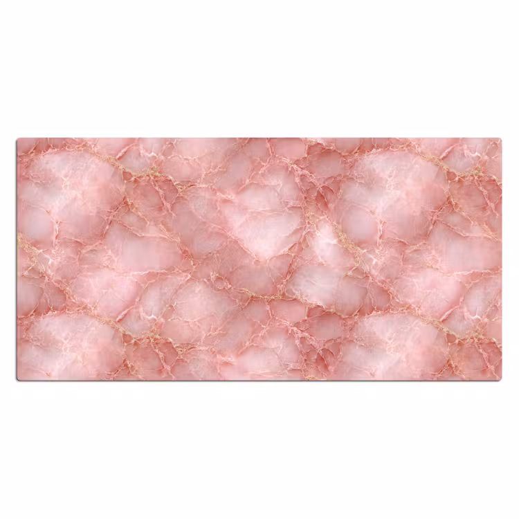 Roze - Kwarts - Goud - Marmer Muismat XXL klein 681 -3d_leeg