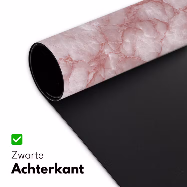 Roze - Kwartsmarmer - Aders Muismat XXL klein 681 -sfeer2