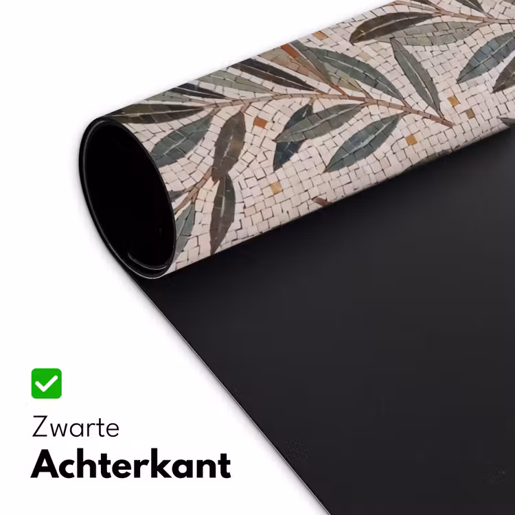 Plant - Blad - Mozaïek - Groen Muismat XXL klein -sfeer2