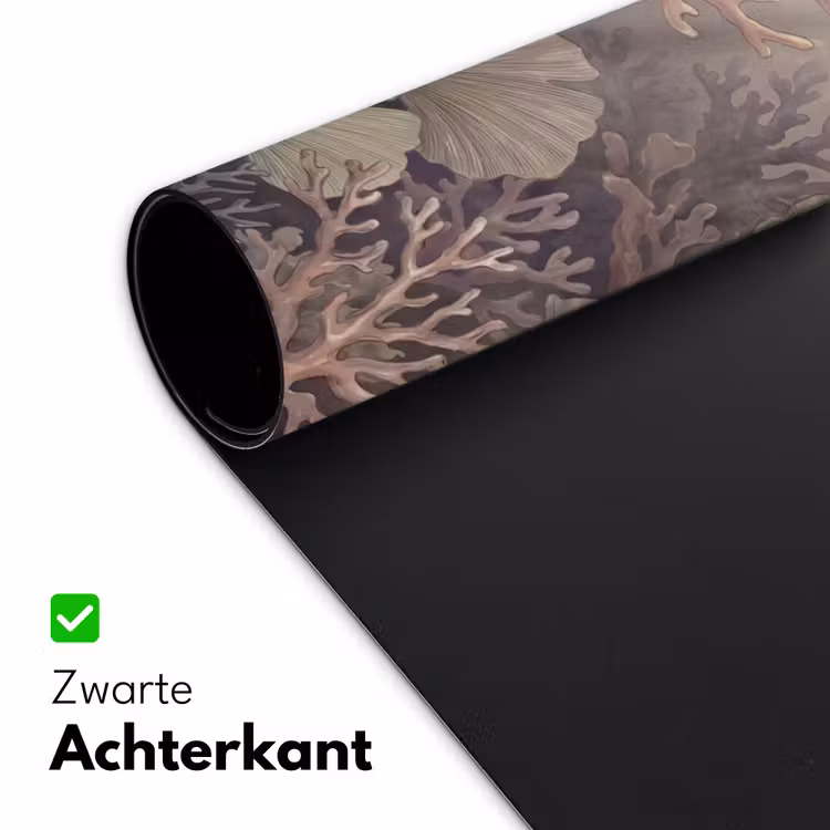 Plant - Bladeren - Zee - Illustratie - Groen Muismat XXL klein -sfeer2