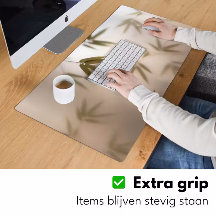 Planten - Bladeren - Natuur - Groen Muismat XXL klein -sfeer3