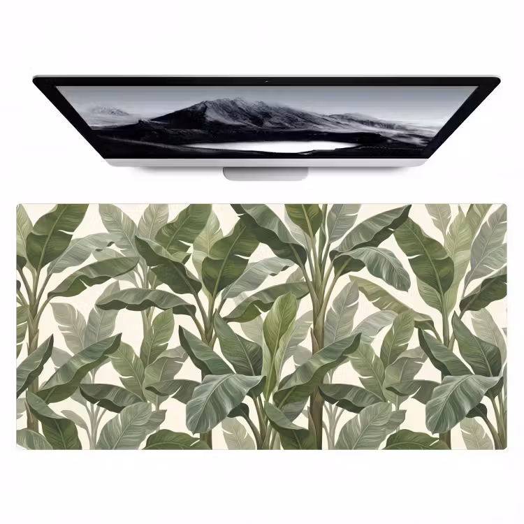 Planten - Bladeren - Tropisch - Groen Muismat XXL klein -zzz3d