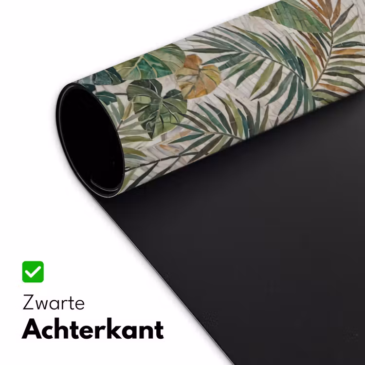 Planten - Tropisch - Mozaïek - Natuur - Groen Muismat XXL klein -sfeer2