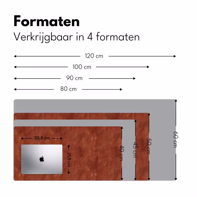 Stucwerk - Textuur - Terracotta Muismat XXL klein 681 -sfeer5