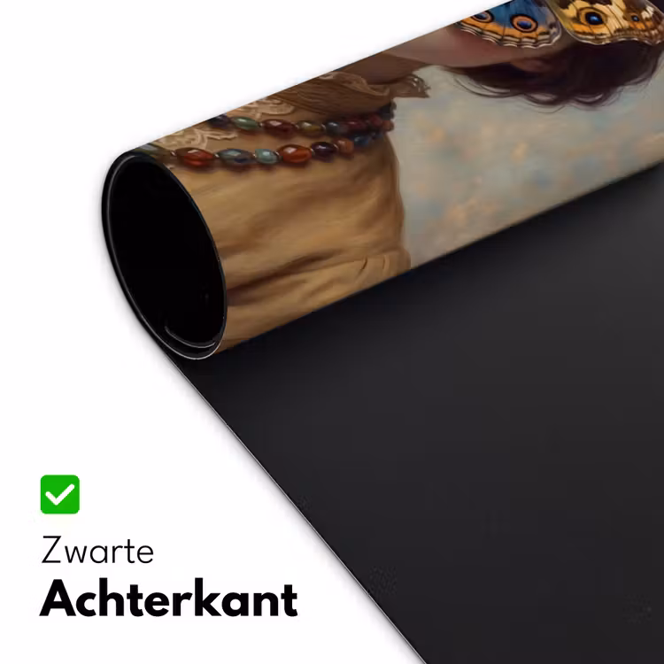 Portret - Vlinder - Kleurrijk Muismat XXL klein -sfeer2