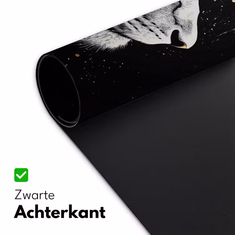 Portret - Leeuw - Abstract - Goud Muismat XXL klein -sfeer2