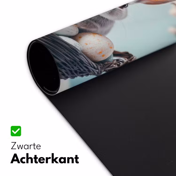 Konijn - Eieren - Mand Muismat XXL klein -sfeer2