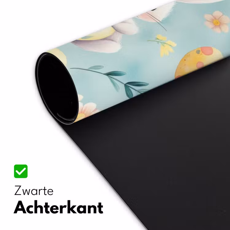 Konijn - Eieren - Takjes Muismat XXL klein -sfeer2