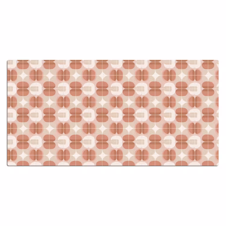 Retro - Klassiek - Roze Muismat XXL klein 681 -3d_leeg