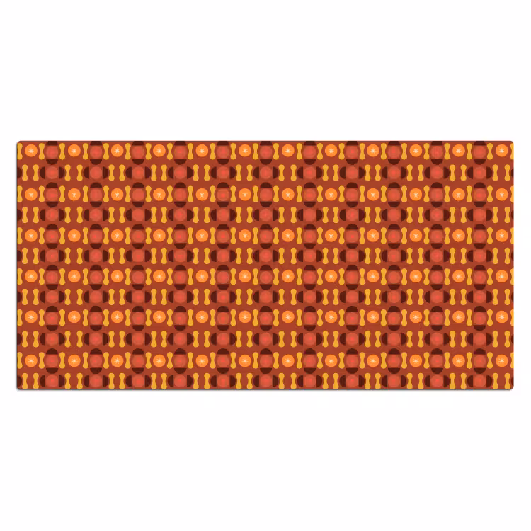 Retro - Disco - Hippie Muismat XXL klein 681 -3d_leeg