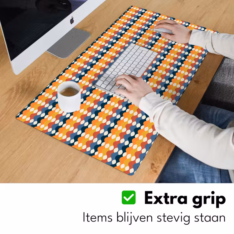 Retro - Disco - Golven Muismat XXL klein 681 -sfeer3