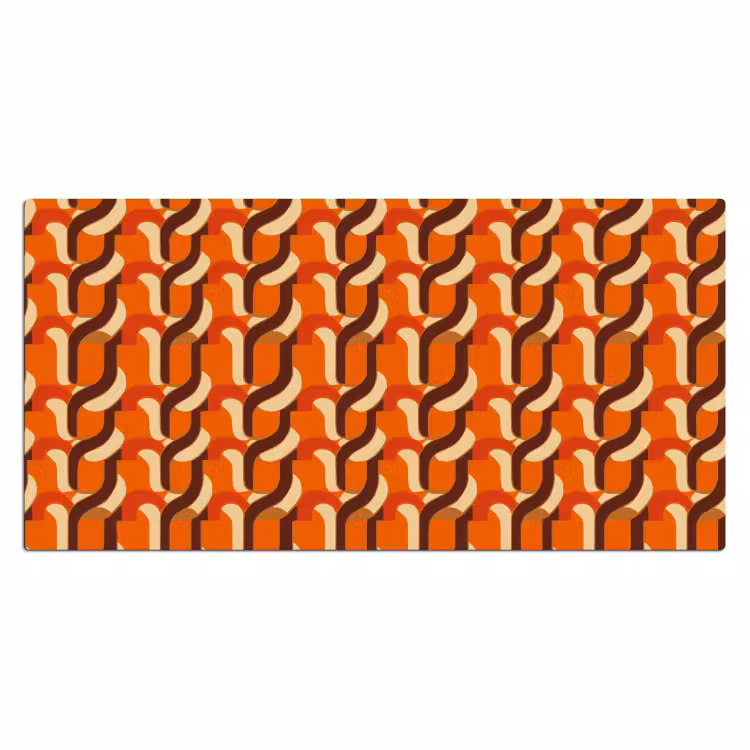 Retro - Modern - Kleurrijk Muismat XXL klein 681 -3d_leeg