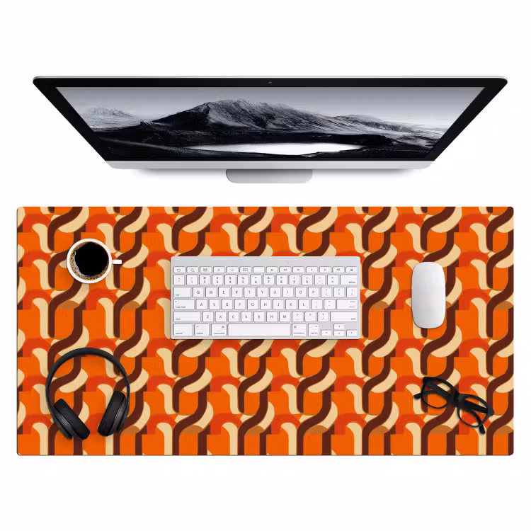 Retro - Modern - Kleurrijk Muismat XXL klein 681 -3d