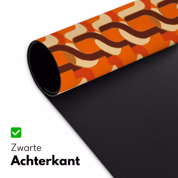 Retro - Modern - Kleurrijk Muismat XXL klein 681 -sfeer2