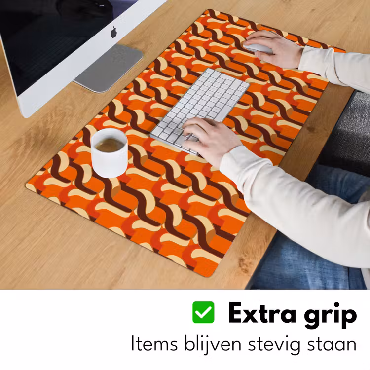 Retro - Modern - Kleurrijk Muismat XXL klein 681 -sfeer3