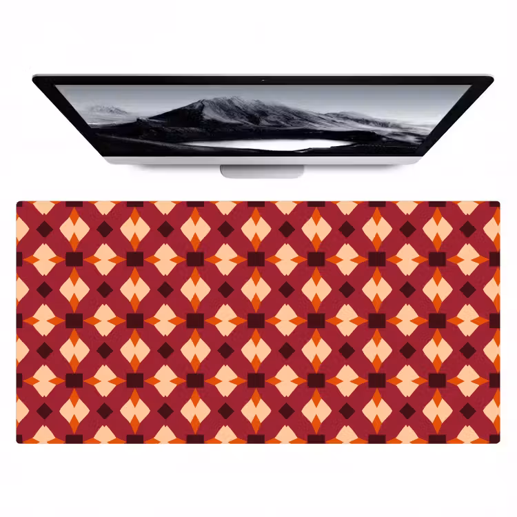 Retro - Patroon - Kleurrijk Muismat XXL klein 681 -zzz3d