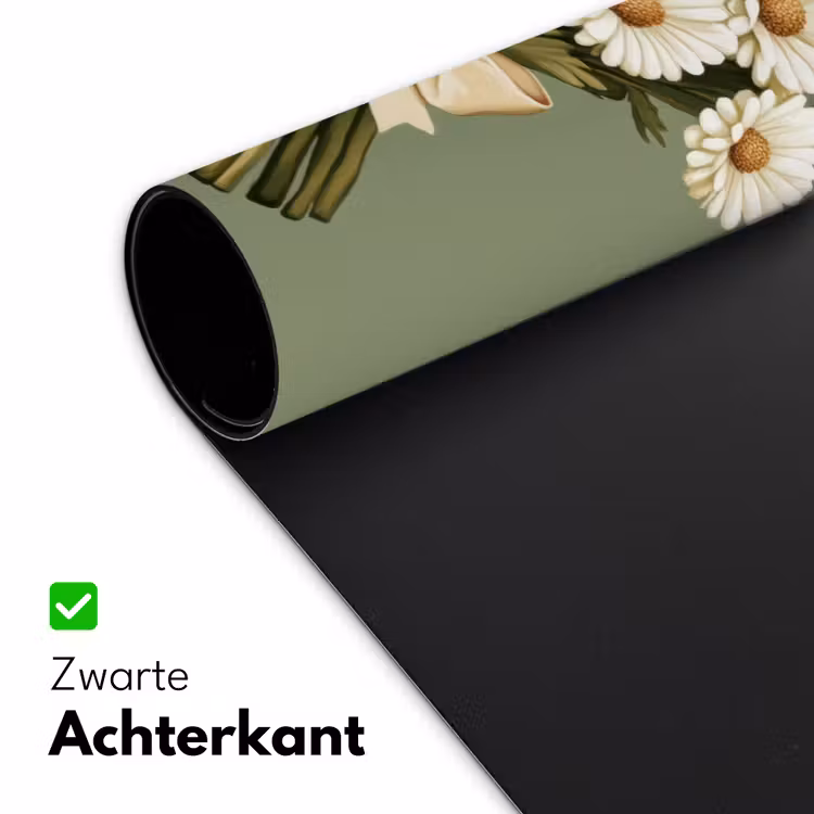 Lint - Boeket - Groen - Quote Muismat XXL klein -sfeer2