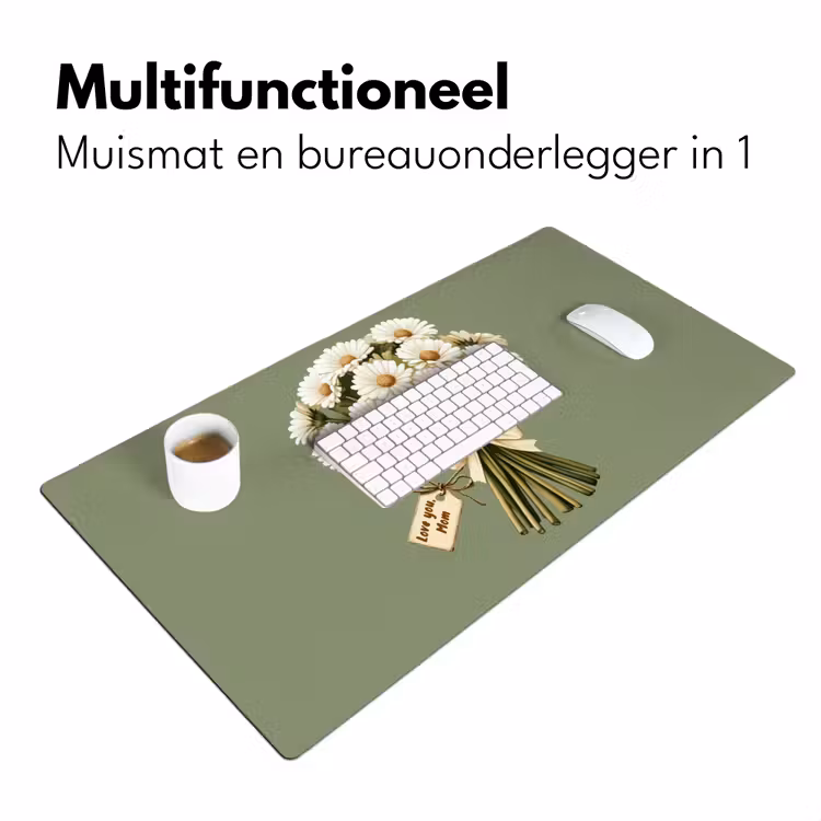 Lint - Boeket - Groen - Quote Muismat XXL klein -sfeer4