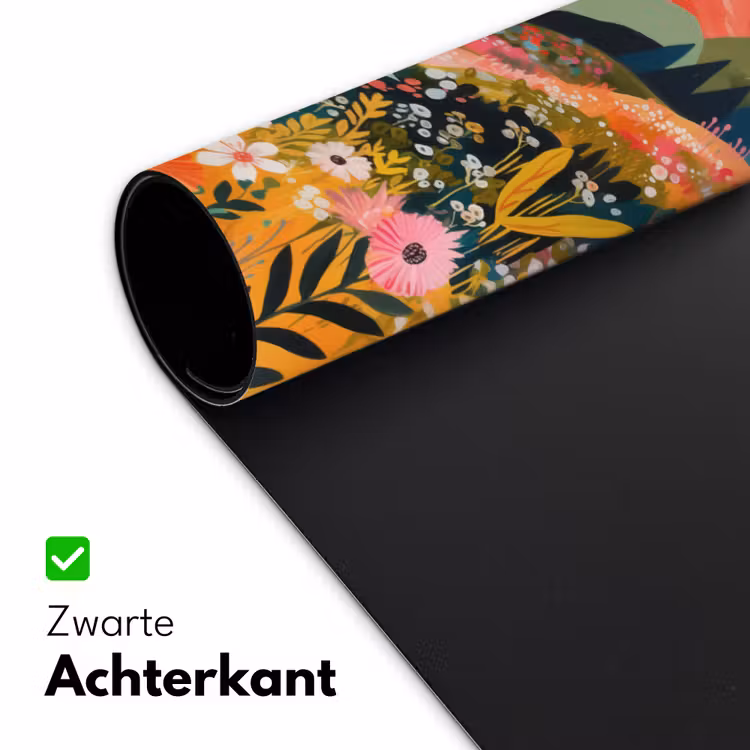 Rivier - Diepte - Bloemen Muismat XXL klein -sfeer2