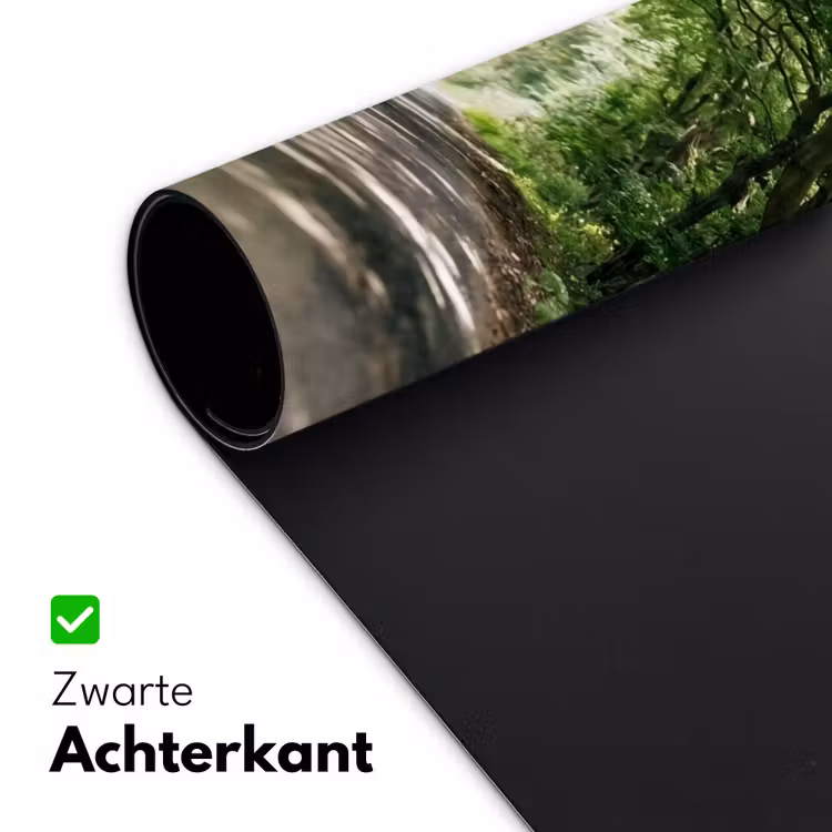 Weg - Bomen - Natuur - Groen Muismat XXL klein -sfeer2