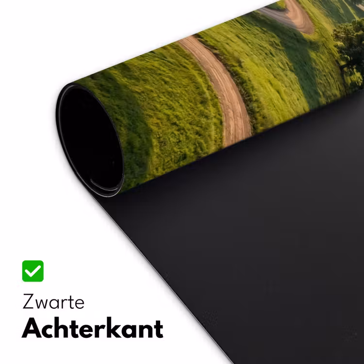 Weg - Weide - Natuur - Groen Muismat XXL klein -sfeer2