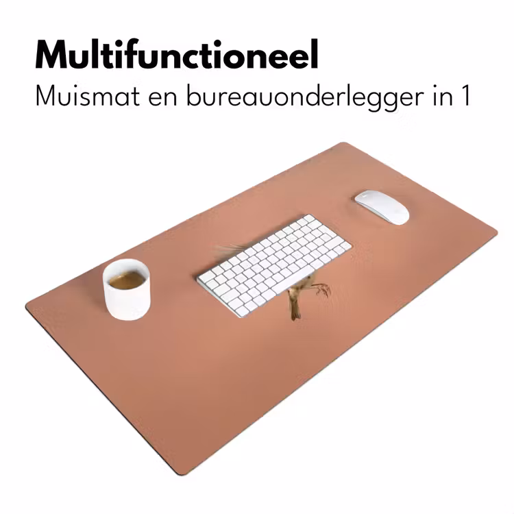 Roodborst - Natuur - Roze Muismat XXL klein -sfeer4