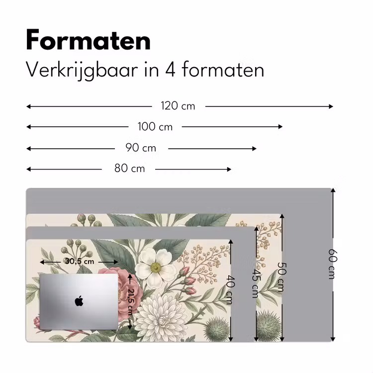 Romantisch - Design - Kleurrijk Muismat XXL klein -sfeer5