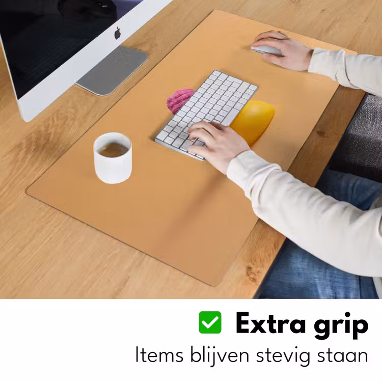 Badeend - Handdoek - Kleurrijk Muismat XXL klein -sfeer3