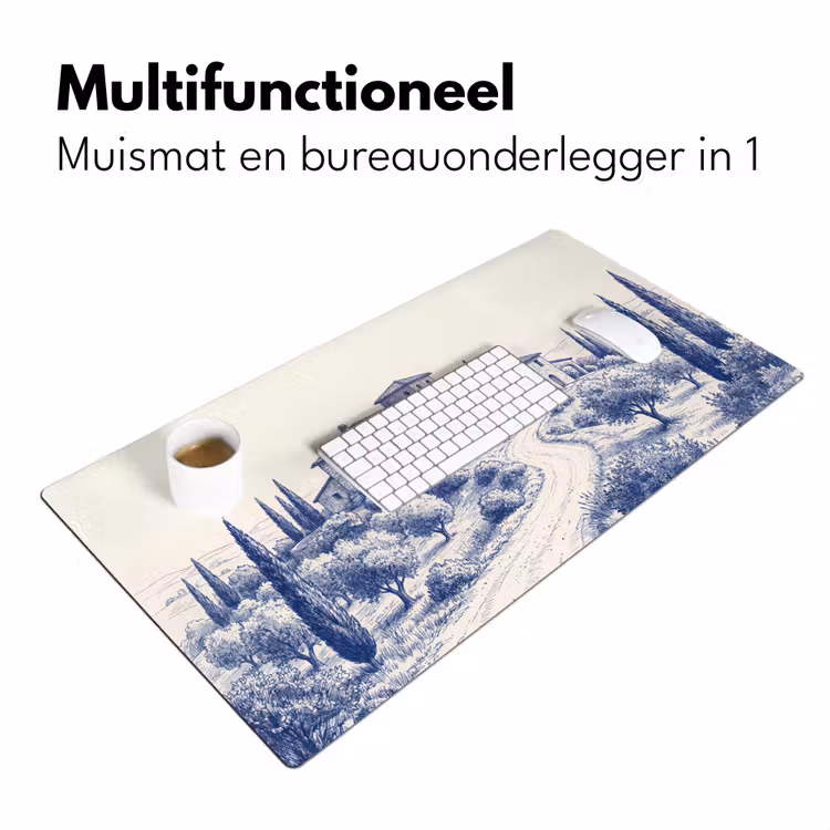 Rustiek - Landgoed - Blauw Muismat XXL klein -sfeer4