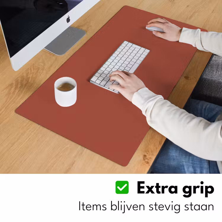 Rustic - Terracotta - Oranje Muismat XXL klein 681 -sfeer3