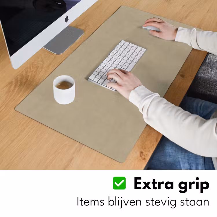 Zandkleur - Korrelige structuur - Beton Muismat XXL klein 681 -sfeer3