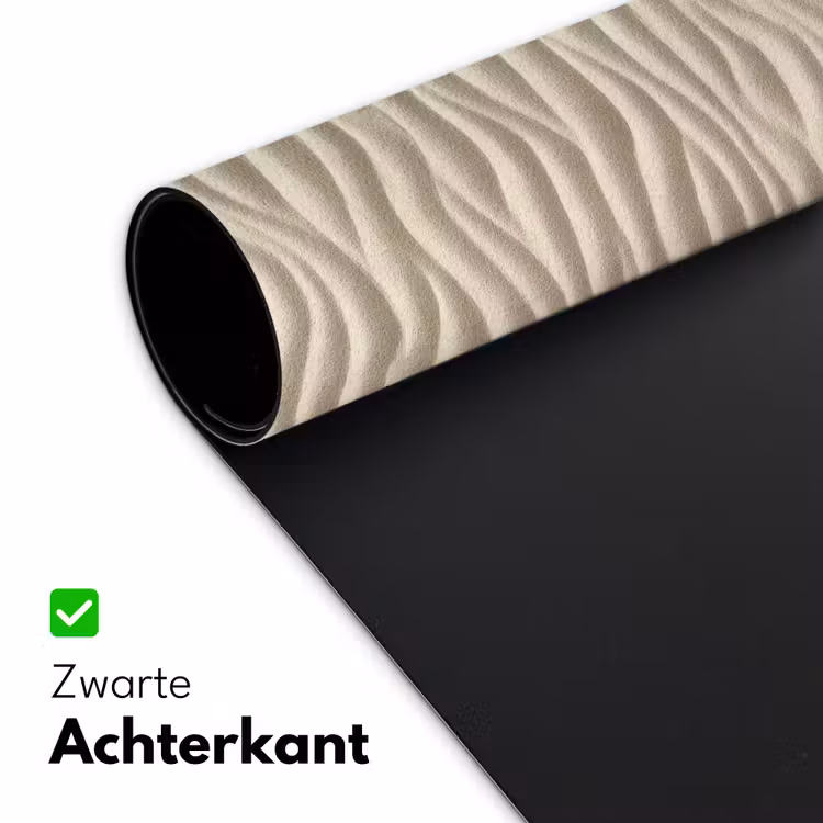 Zand - Golven - Beige Muismat XXL klein 681 -sfeer2