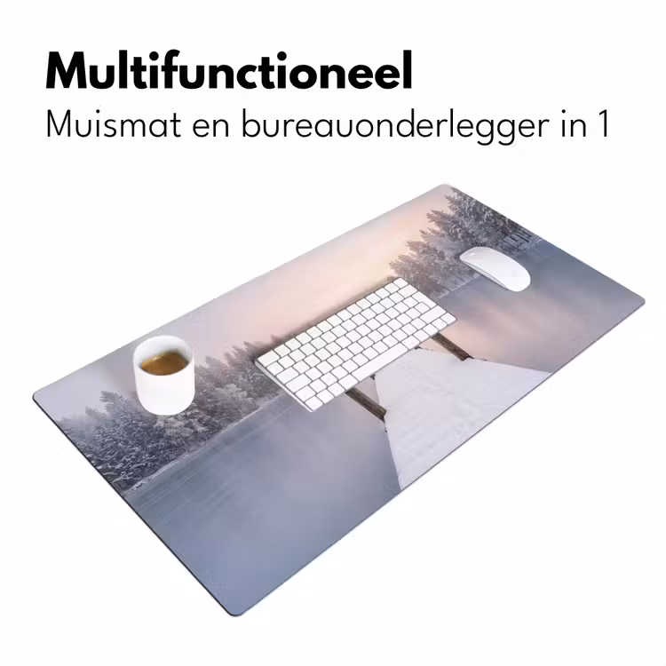 Steiger - Meer - Mist - Winter - Serene Muismat XXL klein -sfeer4