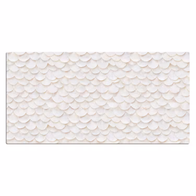 Schubben - Wit - Elegant Muismat XXL klein 681 -3d_leeg