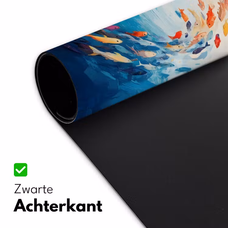 Zee - Vissen - Kleurrijk - Dynamisch Muismat XXL klein -sfeer2